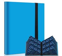 Mlikero 360 Raccoglitore Carte, Album Carte con 9 Tasche per Lato, Binder Album Figurine per la Collezione, il Trading (Azul Oscuro)