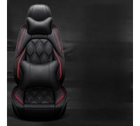 MLINGK Fundas de asiento de coche para Ford Puma/Puma ST SUV 2019 2020 2021 2022 3D todo incluido de cuero de 5 asientos, accesorios de funda de asiento de coche, lujo negro