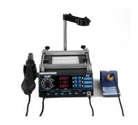 Mlink H6 Estación de Soldadura 3 en 1 Soldador 50W Aire Caliente 700W y Precalentador Display LED 220V para SMD
