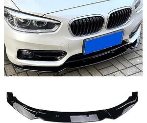 MLKDW Coche Alerón Delantero para BMW 1 Series F20 F21 116i 118i 120i 2015-2019, Parachoques Splitter Difusor Lip Kit Labios ProteccióN Accesorios, A/Black