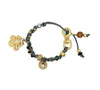 Mllepjdh 1. Llavero tejido de flor de hibisco, joyería de doble propósito, hecha a mano, de aleación, para mujer, hecha a mano en la playa, talla única, como se describe