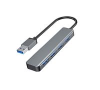 Mllepjdh 4 puertos USB 3.0 Hub Splitter para computadora portátil Hub USB 2.0 alimentado 5Gbps adaptador de teclado para unidades de impresora, cámara USB 3.0 2.0 Hub Splitter adaptador tipo cable