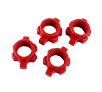 Mllepjdh 4 Uds Mancuerna Hexagonal Tuerca Spinlock Collares Varilla De Estándar Barra Tornillo Collar Accesorios Antideslizante Mancuerna Hexagonal