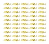 [Mllepjdh] 50 piezas de colgantes de plumas colgantes suministros artesanales ideales para diseñadores de joyas y proyectos de artesanía accesorios decorativos