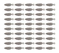 [Mllepjdh] 50 piezas de colgantes de plumas colgantes suministros artesanales ideales para diseñadores de joyas y proyectos de artesanía accesorios decorativos