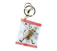 Mllepjdh Accesorio ligero para llavero con forma de maní extraño para facilitar transporte diario, para fiestas, viajes y regalos Colgante de maní extraño
