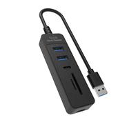 Mllepjdh Adaptador de expansión USB: ranuras para tarjetas tipo C, carga rápida de 5 puertos para unidades de cámara de PC, adaptador USB C de 2 TB para transferencia de datos