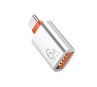 Mllepjdh Adaptador Speed USB 3 a Tipo C Actualizaciones De Aluminio Soportes Y Carga Rápida De 6 Amperios para Varios Dispositivos Tipo C