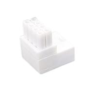 Mllepjdh Adaptadores de corriente en ángulo de 90 grados de giro de 8 pines para tarjetas gráficas de escritorio, 1 paquete de adaptadores de corriente en ángulo