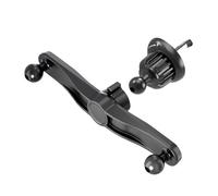 Mllepjdh Base de conector de extensión de junta de 1 a 2 cabezales de 17 mm, adaptador divisor de montaje de cabeza esférica para coche, soporte de ventilación de aire para teléfono, extensión de base
