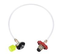 Mllepjdh Bidón de gas ampliamente utilizado para cocina de camping, a prueba de fugas, llenado rápido con diseño ergonómico, bidón de aire, conexión para hornillo de camping