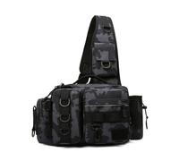 Mllepjdh Bolsa de camping de gran capacidad, impermeable, multifuncional, para señuelos, bolsa de hombro para exteriores, bolsa de aparejos de pesca, bolsa de señuelos