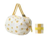 [Mllepjdh] Bolsa de compras reutilizable de nailon de gran capacidad, con diseño plegable rápido para portabilidad Nylon plegable, f