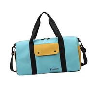 Mllepjdh Bolsa de lona de gran capacidad para deportes de gimnasio para hombres y mujeres, con secciones separadas en húmedo y seco, viajes de negocios, deportes, azul, Mass Beauty