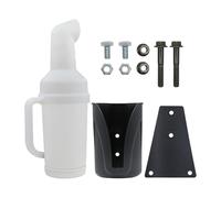 Mllepjdh Botella de arena de ABS resistente para carritos de golf, cuenta con diseño de boquilla y montaje fuerte, menos recargas, accesorios para carrito de golf con tornillos