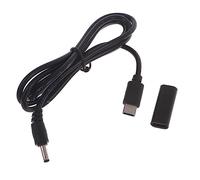 Mllepjdh Cable de alimentación de 12 V tipo C macho a 3,5 x 1,35 mm para routers, laptop, luz de mesa, adaptador de extensión de alimentación