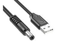 Mllepjdh Cable de alimentación USB a CC 5 V de fiabilidad, cable de alimentación USB a CC 5 V para accesorios electrónicos, conectores de longitudes personalizables