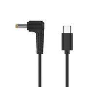 Mllepjdh Cable de alimentación USB tipo C a CC de 5,5 x 2,5 mm, 4,0 x 1,7 mm, 3,5 x 1,35 mm, 12 V PD, convertidor de cable de alimentación para monitores LCD