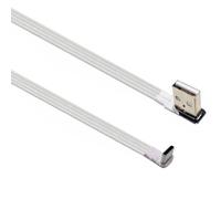 Mllepjdh Cable de extensión de alimentación USB A a tipo C plano y delgado USB 2.0 de carga de sincronización de datos, múltiples opciones de longitud, cable USB A a C