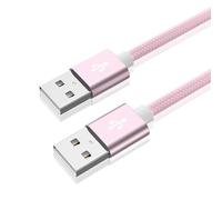 Mllepjdh Cable de extensión USB 2.0 de alta velocidad de 480 mbps, carga USB 2.0 macho a macho, extensión para portátiles