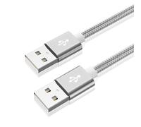 Mllepjdh Cable de extensión USB 2.0 de alta velocidad de 480 mbps, carga USB 2.0 macho a macho, extensión para portátiles