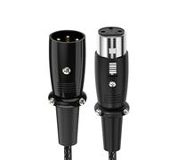 Mllepjdh Cable de micrófono ligero de 3 pines macho a hembra, sonido equilibrado profesional para adaptador de accesorios de estudio