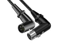 Mllepjdh Cable de micrófono ligero de 3 pines macho a hembra, sonido equilibrado profesional para adaptador de accesorios de estudio