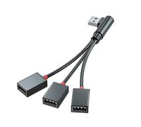 Mllepjdh Cable divisor USB 3 en 1 macho a hembra 2.0 adaptador a divisor USB de extensión