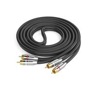 Mllepjdh Cable estéreo de 30 cm-10 m, cable de doble extremo, conectores macho, para conectar equipos de alta fidelidad HDTV, cable de sonido estéreo