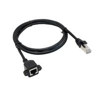 Mllepjdh Cable Gigabit flexible macho a hembra, cable de extensión Ethernet Cat6, cable de red Ethernet Rj45, fácil instalación