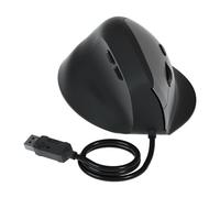 Mllepjdh Cable USB vertical con 6 botones personalizables, 1600 DPI, ergonómico, para computadora de escritorio, PC, portátil, oficina en casa, trabajo