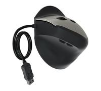 Mllepjdh Cable USB vertical con 6 botones personalizables, 1600 DPI, ergonómico, para computadora de escritorio, PC, portátil, oficina en casa, trabajo