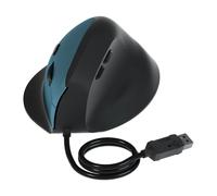 Mllepjdh Cable USB vertical con 6 botones personalizables, 1600 DPI, ergonómico, para computadora de escritorio, PC, portátil, oficina en casa, trabajo