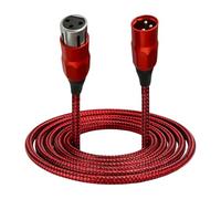 Mllepjdh Cable XLR de nailon trenzado de 3 pines macho a hembra, cable de sonido equilibrado para uso Plug and Play