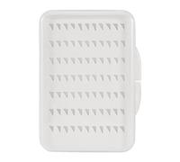 Mllepjdh Caja de pesca con mosca impermeable con ranura transparente para aparejos de pesca, accesorios para cebos, caja de almacenamiento de señuelos, pequeños contenedores de almacenamiento