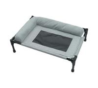 Mllepjdh Cama de malla y almohada para ropa sucia para mascotas con diseño resistente a los tupes, cama alta para perros de lavandería para perros pequeños y medianos