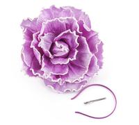 [Mllepjdh] Casco de flores de declaración de estructura ligera ropa formal accesorios de fiesta sombrero de flores de gran tamaño