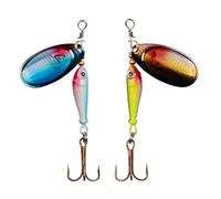 Mllepjdh Cebos Giratorios Multicolores con Hoja De Metal Giratoria Operaciones Fáciles para Entusiastas La Pesca En Agua Salada Hilanderos Pesca Resistentes A La Corrosión