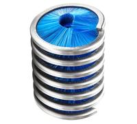 Mllepjdh Cepillo de cuerda de nailon de acero inoxidable para escalada en roca, cepillo de limpieza, cuerda de lavado portátil, herramientas de cuerda de lavado al aire libre, azul