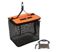 Mllepjdh Cesta de pesca flotante de secado rápido para peces capturados, plegable, portátil, red de pesca