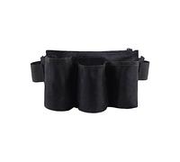 Mllepjdh Cinturón de herramientas pequeño para jardinería, delantal de utilidad con bolsillo, cinturón ajustable para fontanería, carpintería, aventura, viajes, color negro