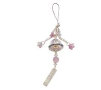 [Mllepjdh] Colgante de cristal de campanilla de viento de medusa delicado de moda lirio diseño de flores accesorios móviles uso diario acrílico llavero decoración, フリーサイズ