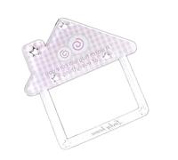 [Mllepjdh] Colgante de estrella pequeña bolsa de la casa amuleto de la nota musical mochila de acrílico de la pequeña casa mochila de la estrella de las notas musicales