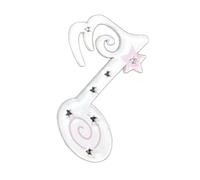 [Mllepjdh] Colgante de estrella pequeña bolsa de la casa amuleto de la nota musical mochila de acrílico de la pequeña casa mochila de la estrella de las notas musicales