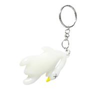 Mllepjdh Colgante de pato que cambia de color ultravioleta para decoración del retrovisor del Llavero con forma de animal divertido Accesorio para bolsa Decoloración ultravioleta
