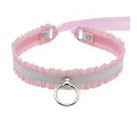 [Mllepjdh] Collar ajustable de encaje de lujo collar gargantilla para mujeres hombres accesorios de moda corbata unisex con cierre de metal de encaje ajustable