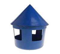Mllepjdh Comedero automático para pollos para aves de corral, dispensador de alimentos con tapa, fácil de limpiar, arena para caja de alimentos 1