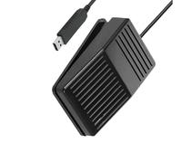 Mllepjdh Controlador de pie para Ordenador con función de grabación de Macros, teclados de ratón Personalizables, Teclas de Acceso rápido, interruptores de pie USB Impermeables
