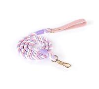Mllepjdh Correa de perro tejida de 120 cm y 150 cm, color degradado, flexible, para perros, conejos y conejos
