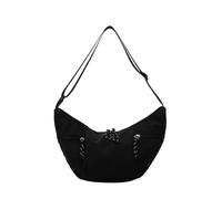 Mllepjdh Crossbody Bag for Women Men Trendy Slings Purses Crescents Fashion Moon with Adjustable Strap with Half Shape Crescent for Women Men Small with Half Shape, Negro